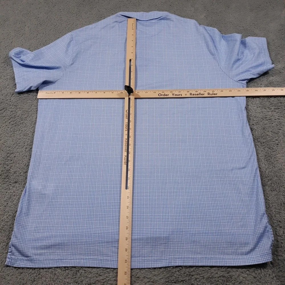 Polo Golf Ralph Lauren Polo Shirt Mens XL Short Sleeve Blue Stretch Cotton Peru